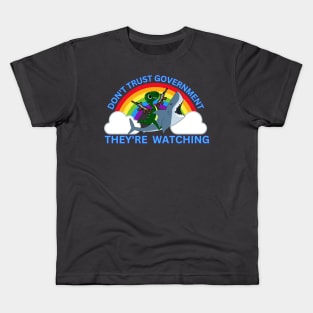 Don't Trust the Government - They're Watching Kids T-Shirt